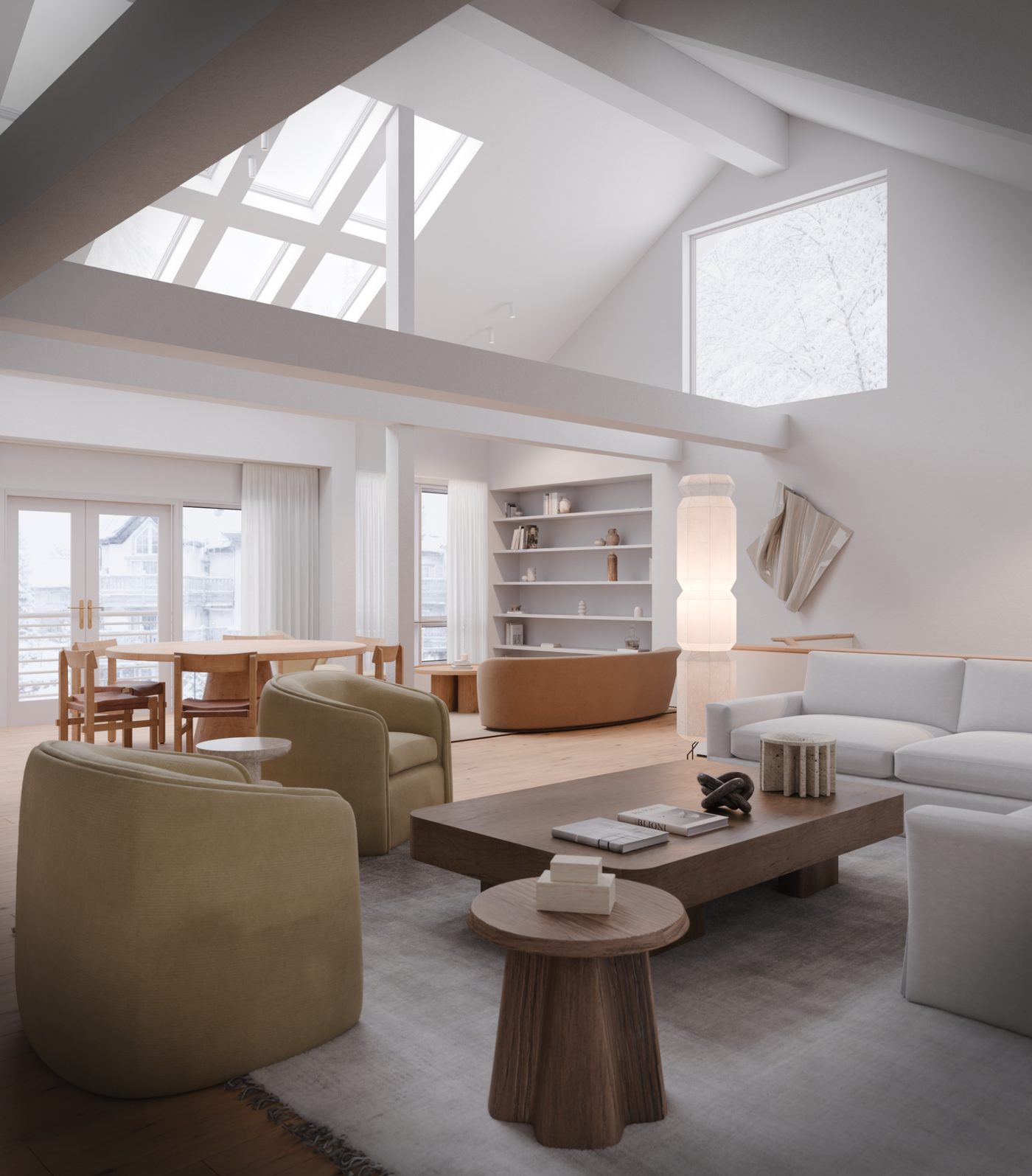 Vail Village Plaza — living room with fireplace